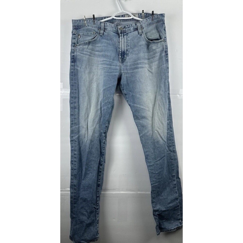AG Adriano Goldschmied Men's Jeans Size 36 Light Wash Straight Made USA